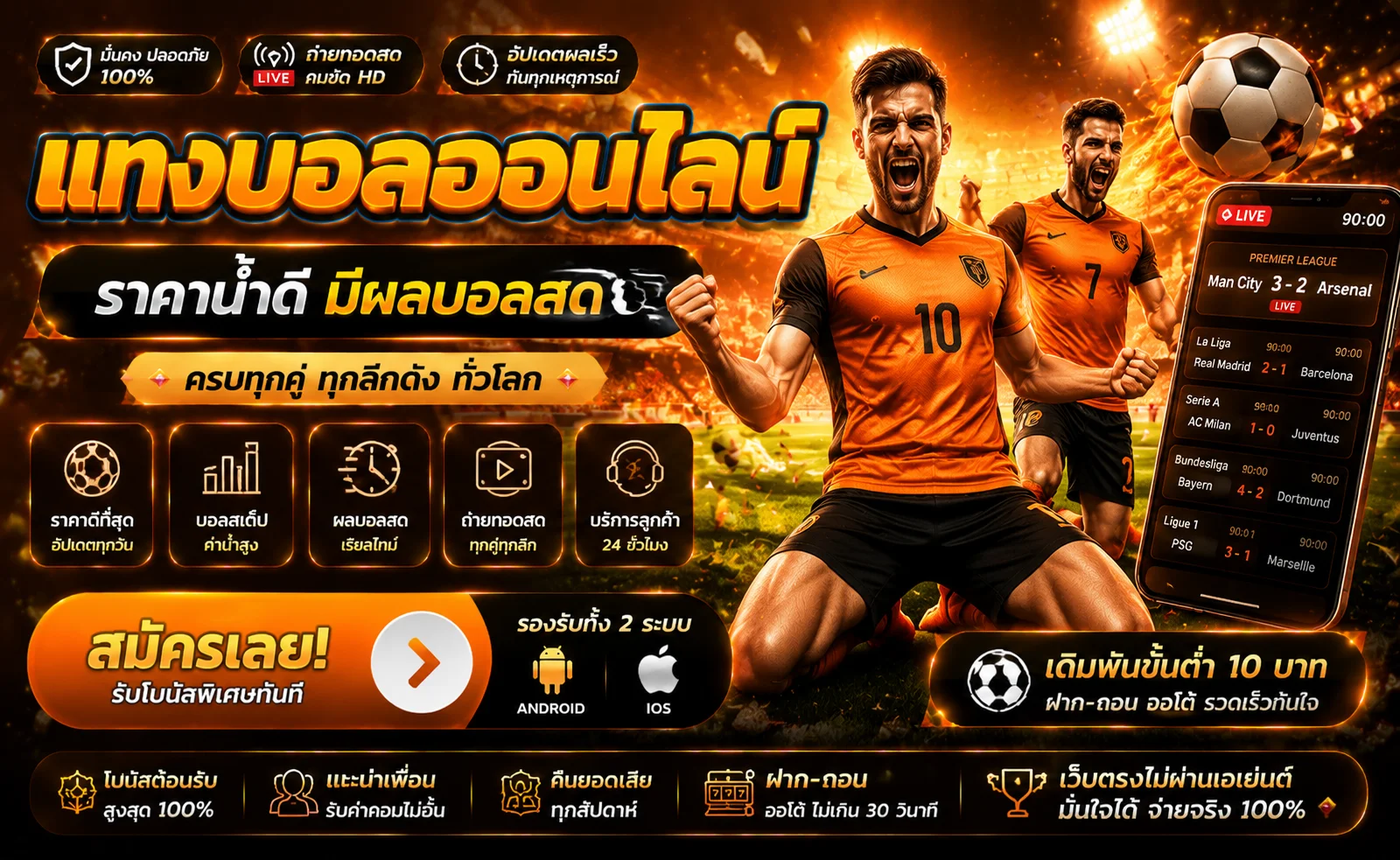 SPEED789 แทงบอลออนไลน์ ตารางราคาบอลและอัตราต่อรอง